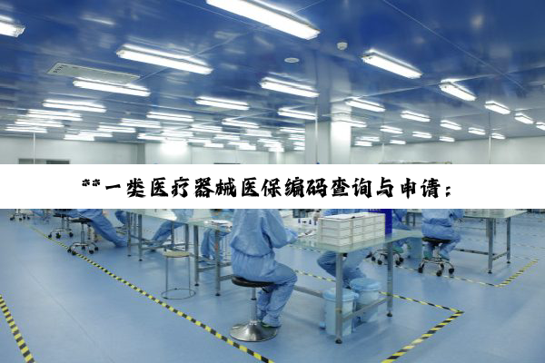 **一类医疗器械医保编码查询与申请:解锁医疗费用报销的关键路径**